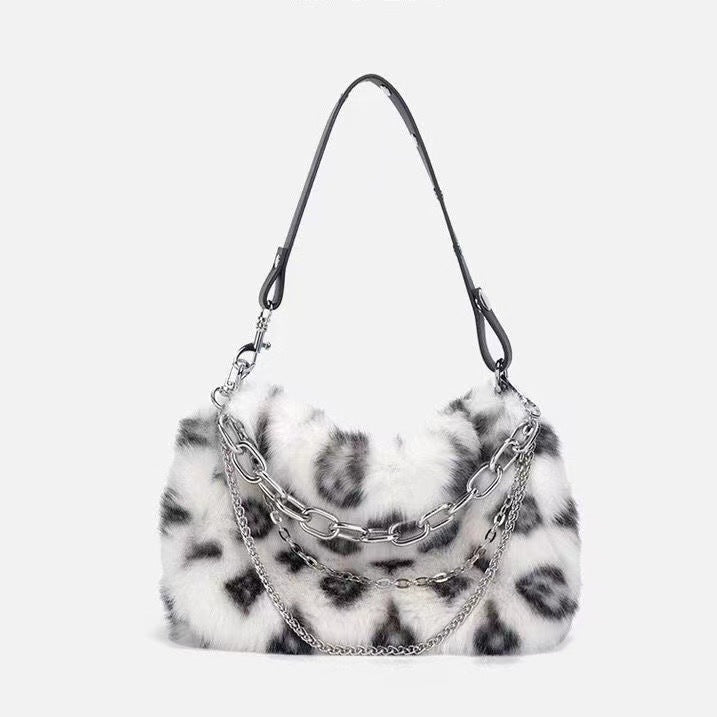New Autumnwinter Versatile Furry Luxury-style Chain Bag